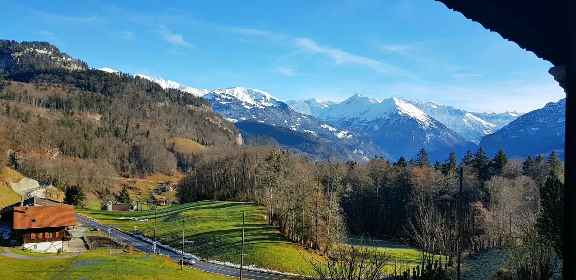 Gemuetliche Fewo Mit Sauna Inmitten Der Berge Meiringen Exterior foto