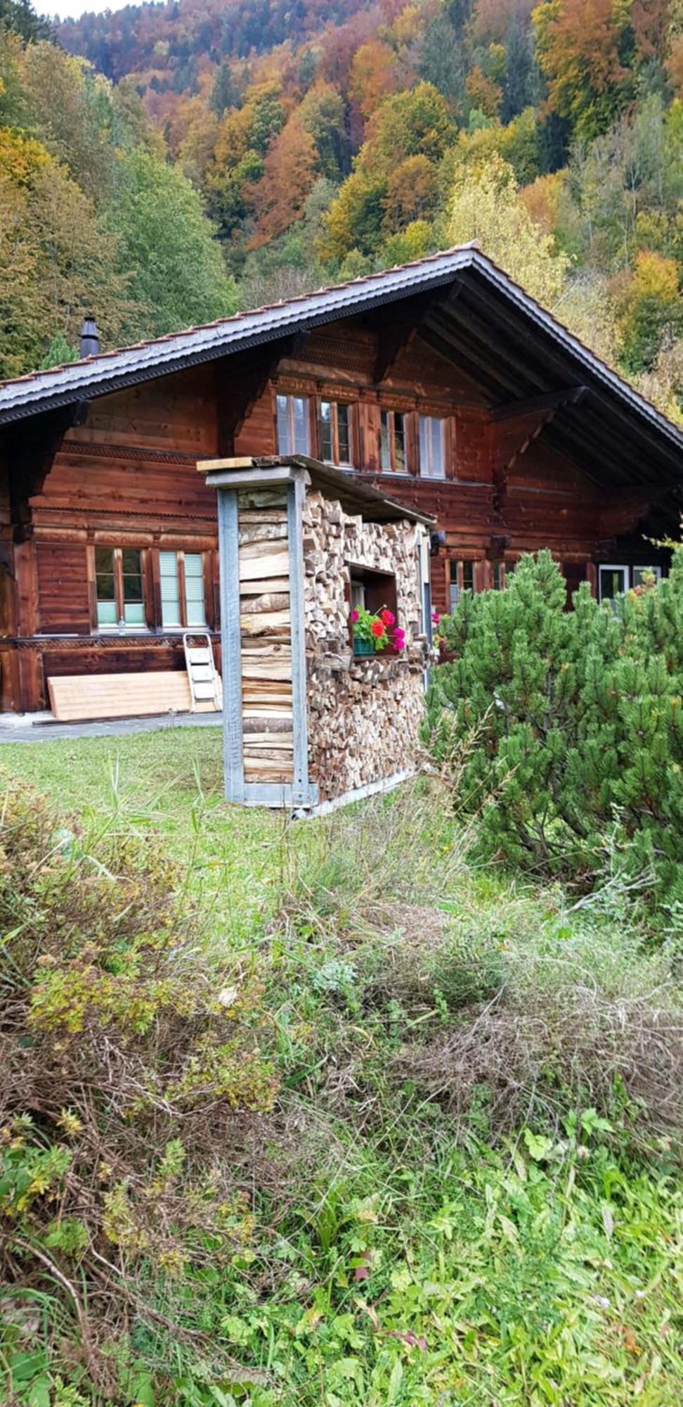Gemuetliche Fewo Mit Sauna Inmitten Der Berge Meiringen Exterior foto